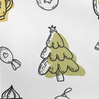 Christmas Tree And Milk Wine Pongee