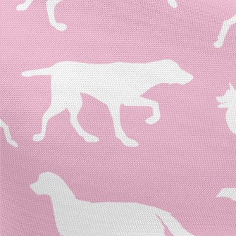 Puppy Activity Silhouette Pongee