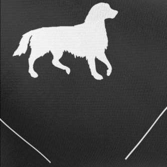 Diamond Puppy Silhouette Pongee