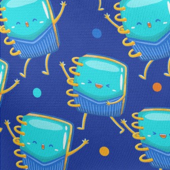 Lively Blue Notebook Pongee