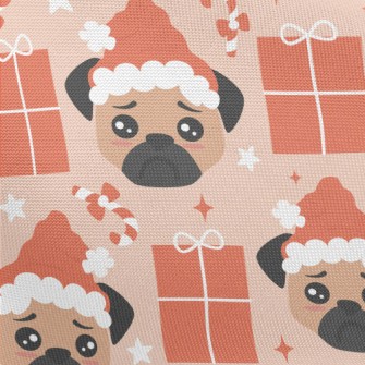 Sad Christmas Pug Pongee