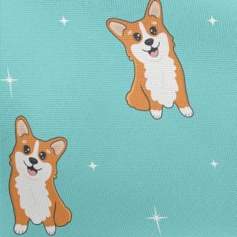 Cartoon Corgi Pongee