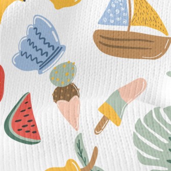Summer Travel Elements Stretch Jersey
