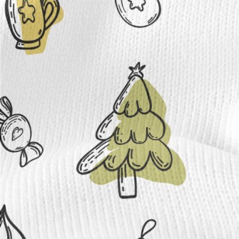 Christmas Tree And Milk Wine Stretch Jersey