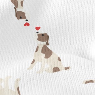 Two Puppies Fall In Love Stretch Jersey
