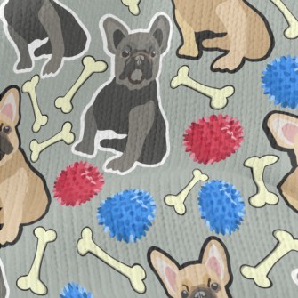 Hand Drawn Two Color Bulldog Stretch Jersey