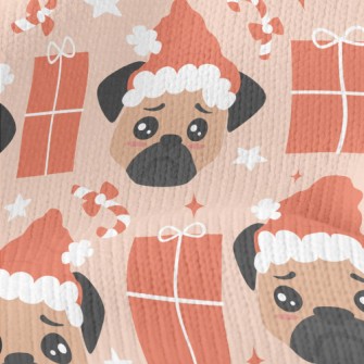 Sad Christmas Pug Stretch Jersey