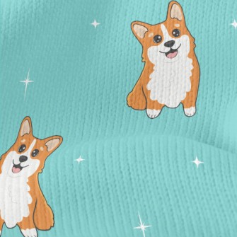 Cartoon Corgi Stretch Jersey