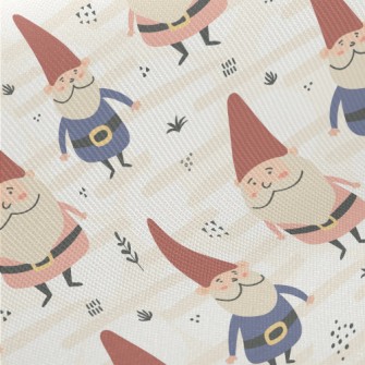 Friendly Garden Elves Midweight Cotton Poplin