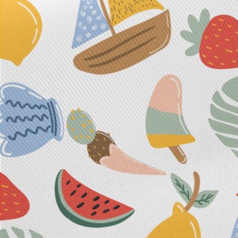 Summer Travel Elements Midweight Cotton Poplin