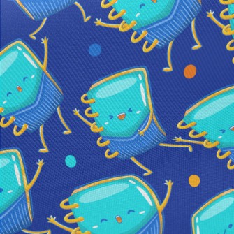 Lively Blue Notebook Midweight Cotton Poplin
