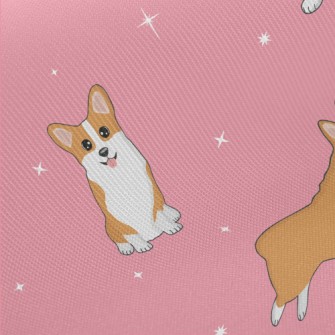 Cute Corgi At The Event Midweight Cotton Poplin