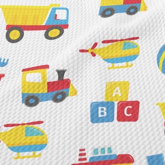 Baby Boy Truck Beach Toy Birdseye Piqué