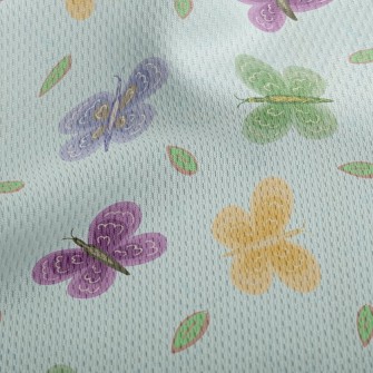 Beautiful Pattern Butterfly Athletic Mesh Flat Back