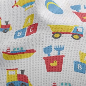 Baby Boy Truck Beach Toy Athletic Mesh Flat Back