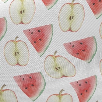 Sliced Apple Watermelon Twill
