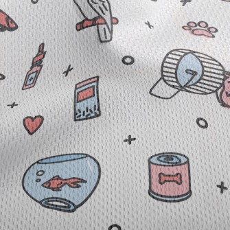 Raising Parrots, Hamsters And  Athletic Mesh Flat Back