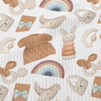 Warm Color Baby Dress Birdseye Piqué