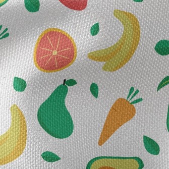 Grapefruit Banana Fruits And V Waterproof Canvas