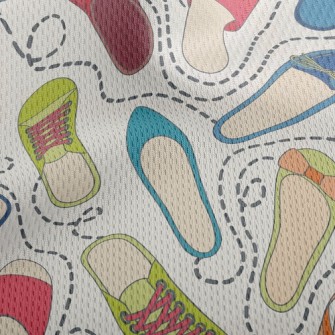 Various Shoes Athletic Mesh Flat Back