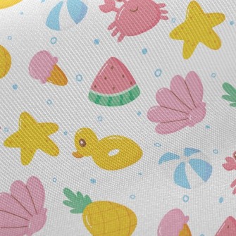Cute Crab Shell Twill