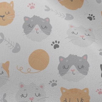 Cute Little Kitten With Eyes C Chiffon