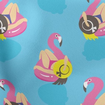 Summer Pool Girl Stretch Ponte