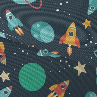 Rocket Travels The Universe Waterproof Oxford