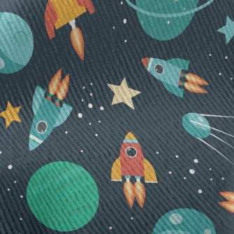 Rocket Travels The Universe Standard Corduroy