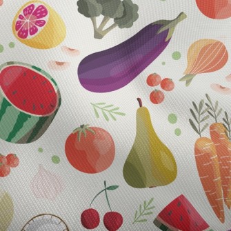 Watercolor Depiction Of Fruits Dobby