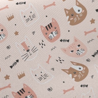 Arrow Kitten Fish Bone Twill