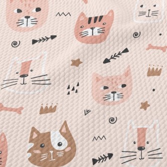 Arrow Kitten Fish Bone Birdseye Piqué
