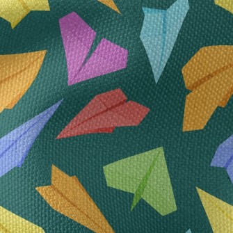 Colorful And Fun Paper Airplan Waterproof Canvas