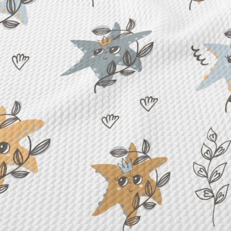 Deep Sea Starfish Crown Birdseye Piqué