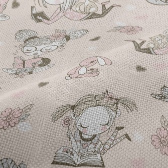 Girls Reading Time Performance Linen