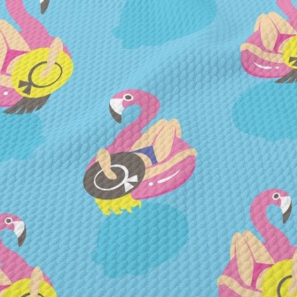 Summer Pool Girl Birdseye Piqué