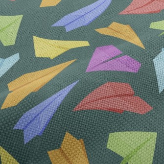 Colorful And Fun Paper Airplan Performance Linen