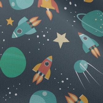 Rocket Travels The Universe Chiffon