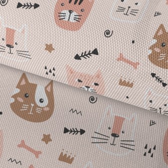 Arrow Kitten Fish Bone Waterproof Oxford