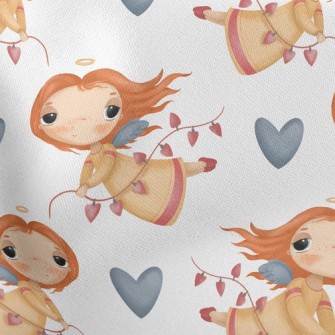 Melancholic Little Girl Angel Stretch Ponte
