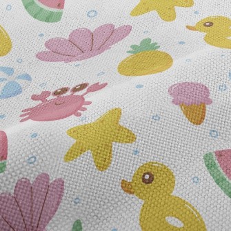 Cute Crab Shell Performance Linen