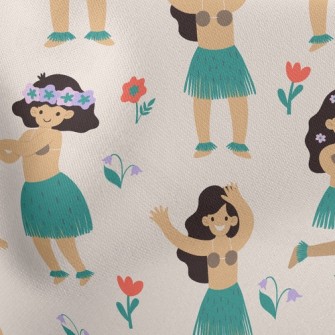 Hawaiian Hula Girl Stretch Ponte