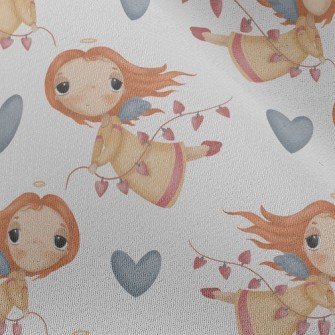 Melancholic Little Girl Angel Chiffon