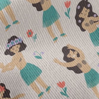 Hawaiian Hula Girl Standard Corduroy