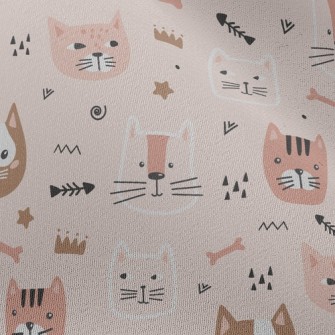 Arrow Kitten Fish Bone Chiffon