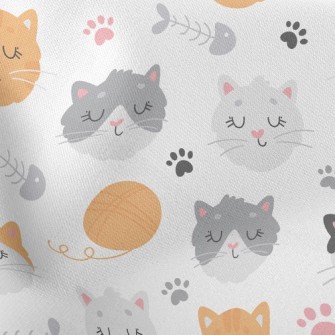 Cute Little Kitten With Eyes C Stretch Ponte