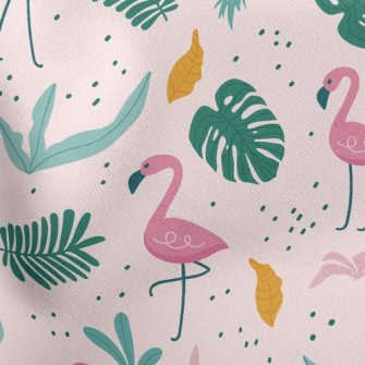 Tropical Island Flamingo Stretch Ponte