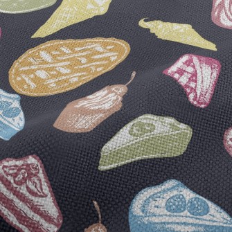 Crayon Doodle Delicious Desser Performance Linen