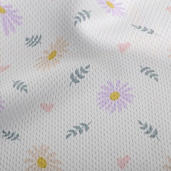 Two Color Daisy Athletic Mesh Flat Back