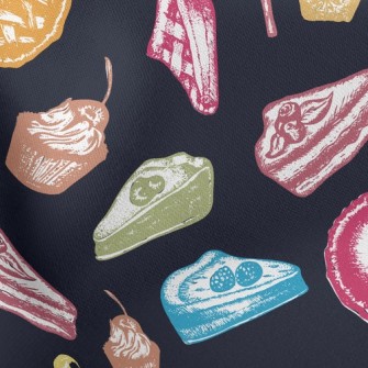 Crayon Doodle Delicious Desser Stretch Ponte